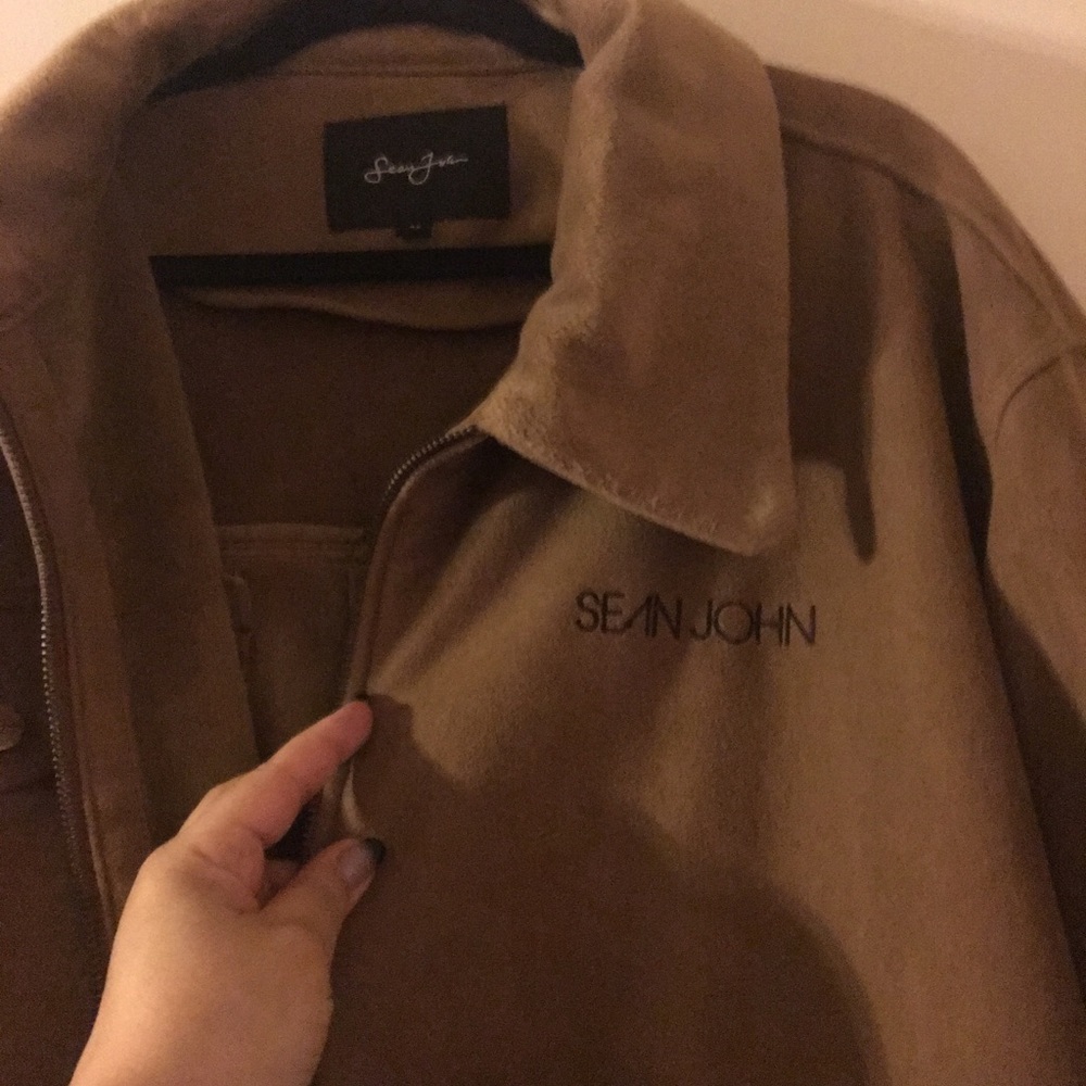 Sean Jean Brown Suede & Faux Fur Men's Jacket